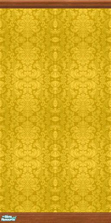 Sims 2 — Damask Collection - Dc - Gold Mwsbc by Anarial — This wallpaper is part of the Damask Collection set, and was