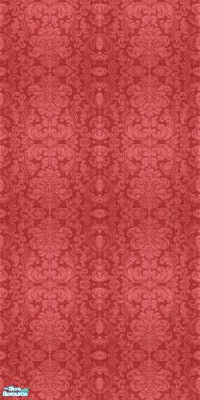 Sims 2 — Damask Collection - Dc - Terracotta by Anarial — This wallpaper is part of the Damask Collection set, and was