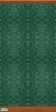 Sims 2 — Damask Collection - Dc - Green Mwsbc by Anarial — This wallpaper is part of the Damask Collection set, and was