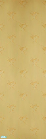 Sims 2 — Levack Wallpaper by MsBarrows — Subtle pattern of golden-brown Fleur de lis on a yellow background. No longer