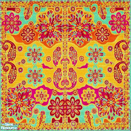Sims 2 — openhouse larger Area Rugs - Openhouse Hippie by openhousejack — a colorful area rug