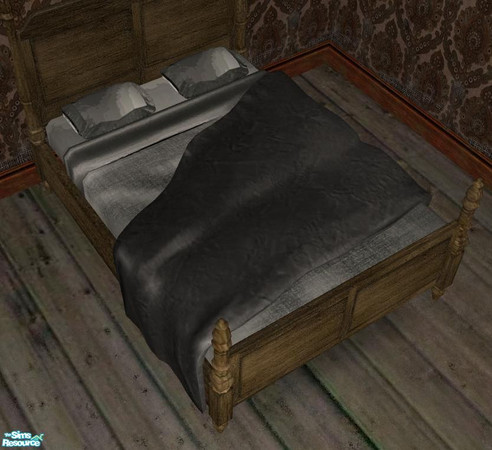 Sims 2 — Montego grunge - Bedover Mainbed by ShinoKCR — 