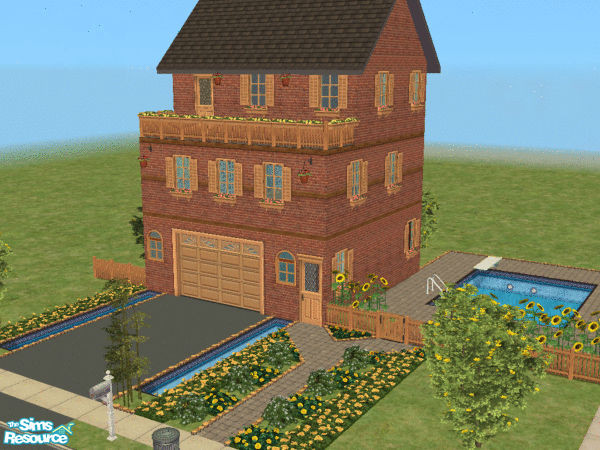 Sims 2 — Oceanroad 2 by DocDream — This house is build on it\'s garage. This way there is more than enough room for a