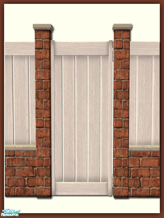 Sims 2 — Harley Garden Gate - White by Shakeshaft — Part of a set of 12 new fences and a matching gate, the fences are in