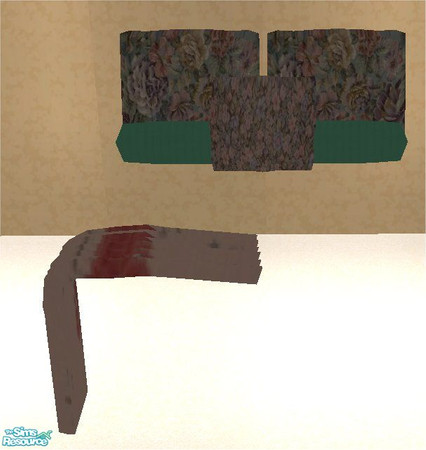 Sims 2 — tams tc 133 set 1 - Bed Pillows For Tc 133 by tambriah — floral & green pillows with a pink floral lap