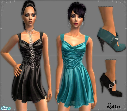 Sims 2 — QaenSet_o30 by Qaen — 2 new formal & everyday for female y.adult/adult sims.I hope you like it.Enjoy!