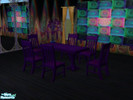 Sims 2 — Funky Dining Room by oracledelphi4 — I present to you the Funky Dining Room! Wall And Floor are included.