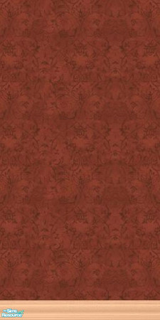 Sims 2 — Rust Wrought Iron by ldhummingbird — Wrought iron-style scrollwork on a rust-colored ground.