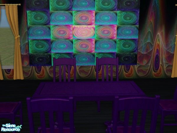 Sims 2 — Funky Dining Room - Funkypainting by oracledelphi4 — A bright painting