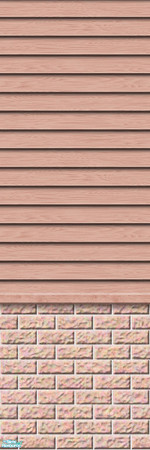 Sims 2 — Studio K Subtle Wood & Light Brick - Salmon by StudioKhagerks — 