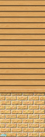 Sims 2 — Studio K Subtle Wood & Light Brick - Pumpkin by StudioKhagerks — 