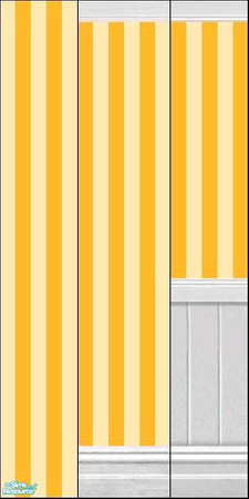 Sims 2 — Ripe Mango Wallpaper Collection I by HollyChappell — Beautiful, clean, striped wallpaper for the modern Sim