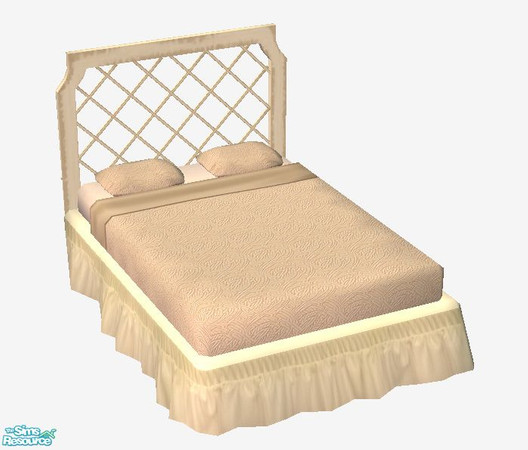 Sims 2 — Dawn\'s Bedroom - Bed by sim_man123 — Double bed from my Dawn\'s Bedroom set.