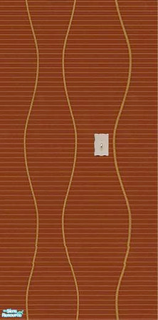 Sims 2 — openhouse Wall Cover PLUS - Openhouse Wiggle Red With Switch by openhousejack — red curves design wall paper and