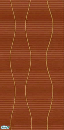 Sims 2 — openhouse Wall Cover PLUS - Openhouse Wiggle Red by openhousejack — a curve design wall paper in red