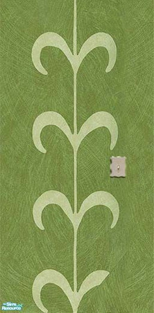 Sims 2 — openhouse Wall Cover PLUS - Openhouse Green Fern Wall With Outle by openhousejack — a green wall paper with fern