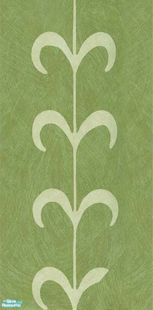 Sims 2 — openhouse Wall Cover PLUS - Openhouse Green Fern Wall by openhousejack — a green wall paper with plant design