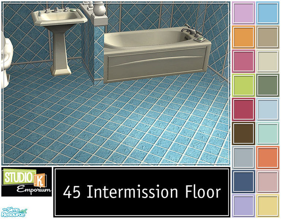 Sims 2 — Studio K 45 Intermission Floors_02 by StudioKhagerks — 
