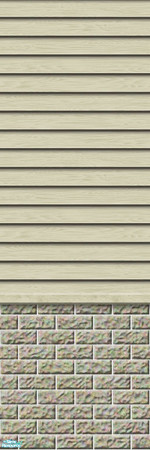Sims 2 — Studio K Subtle Wood & Dark Brick - Parchment by StudioKhagerks — 