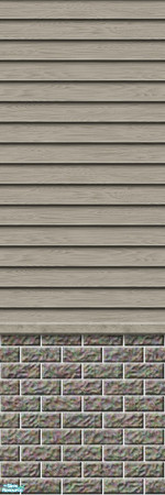 Sims 2 — Studio K Subtle Wood & Dark Brick - Pebble by StudioKhagerks — 