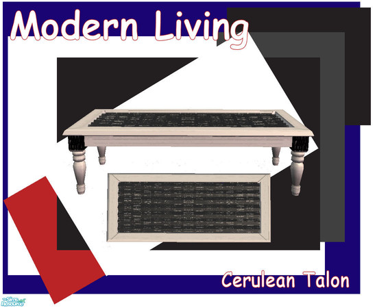 Sims 2 — Modern Living - Ad a Quaint Coffee Table by Cerulean Talon — Like the feel of the Modern era? Classic lines and