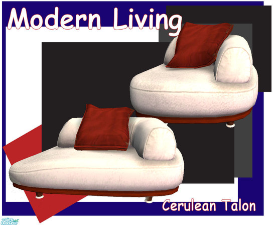 Sims 2 — Modern Living - Studio Bakonmi Chair & Loveseat by Cerulean Talon — Like the feel of the Modern era? Classic