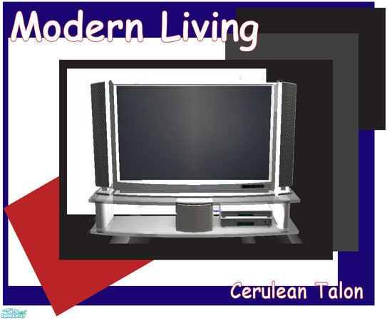 Sims 2 — Modern Living - Soma 44\" Pancake Tec TV by Cerulean Talon — Like the feel of the Modern era? Classic lines