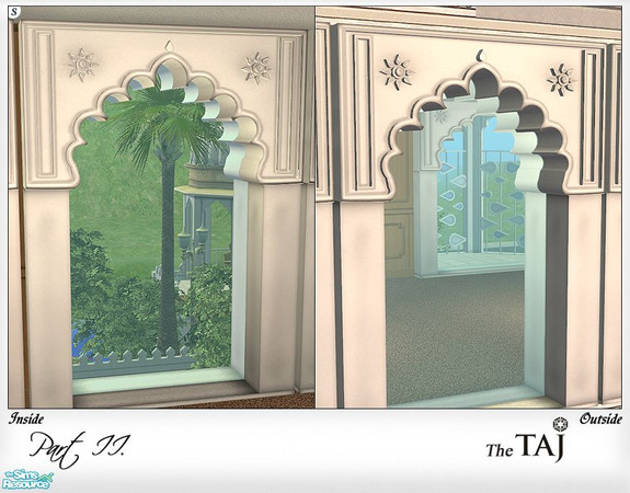 Sims 2 — Taj Window - type2 by senemm — 6 detailed and glistening indian style windows inspired by Udaipur\'s well-known
