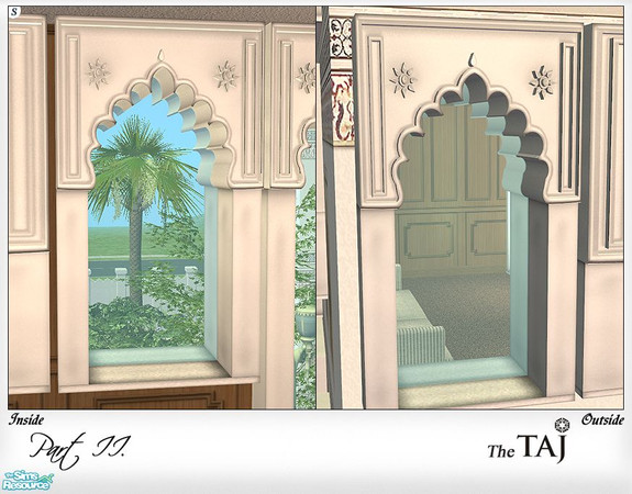 Sims 2 — Taj Window - type1 - small by senemm — 6 detailed and glistening indian style windows inspired by Udaipur\'s