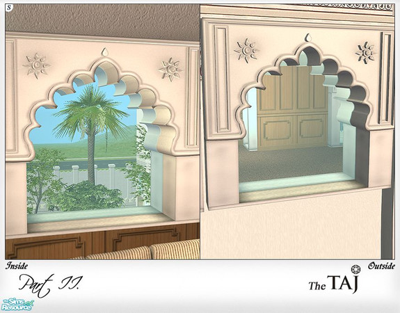 Sims 2 — Taj Window - type2 - small by senemm — 6 detailed and glistening indian style windows inspired by Udaipur\'s