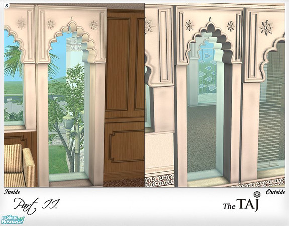Sims 2 — Taj Window - type1 by senemm — 6 detailed and glistening indian style windows inspired by Udaipur\'s well-known