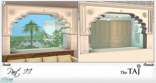 Sims 2 — Taj Window - type3 - small by senemm — 6 detailed and glistening indian style windows inspired by Udaipur\'s