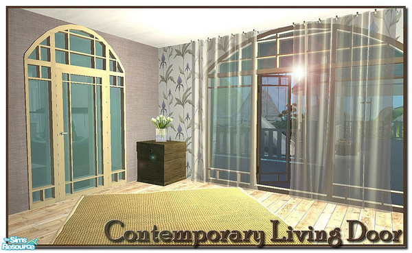 Sims 2 — Contemporary Living Matching Door by Angela — Here is my new door to match the Contemporary Living 4 tile
