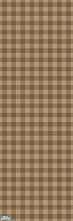 Sims 2 — Studio K Gingham - Burnt Almond by StudioKhagerks — 
