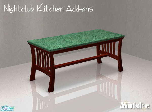 Sims 2 — Nightlife Kitchen add-ons - Table by Mutske — Uses all texture from the Nightlife Counter. 