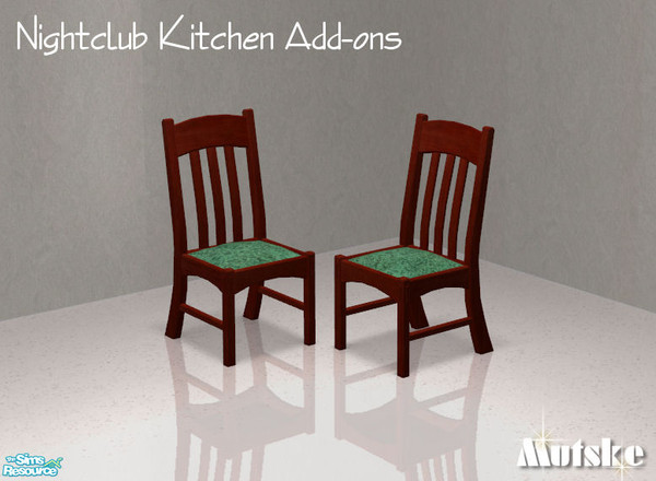 Sims 2 — Nightlife Kitchen add-ons - Chair by Mutske — Uses all texture from the Nightlife Counter. 
