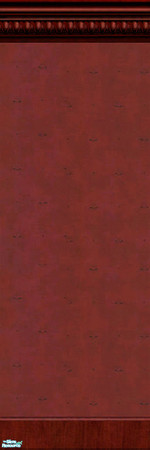 Sims 2 — Java Time Dining - Red by GLachaille — A textured wallpaper in rich red to coordinate with the Java Time Kitchen