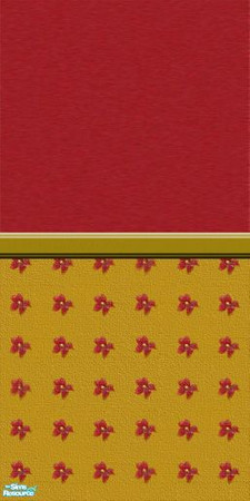 Sims 2 — TC135 Midnights Walls - Midnights Tc135 Bottom Wall by TheNumbersWoman — Part of the TC135 Set