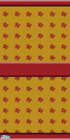 Sims 2 — TC135 Midnights Walls - Midnights Tc 135 Flower Flower Wall by TheNumbersWoman — Part of the TC135 Set