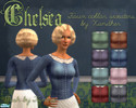 Sims 2 — Chelsea Sweater Collection by Xandher — A whimsical collection of girly sweaters with a faux lace inset
