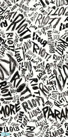Sims 2 — Paramore: RIOT! by cjsemp — Even better than the fist edition, the wallpaper now matches up at the edges (unlike