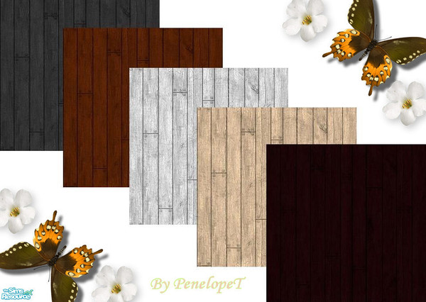 Sims 2 — Distressed Floorboards Set by PenelopeT — A set of distressed floorboards for your Sim homes. Enjoy!