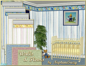 Sims 2 — NSC Wall Set 13 by Neptunesuzy — Your Sims will Love this set of Nursery Walls and Floors! Enjoy! ***These files