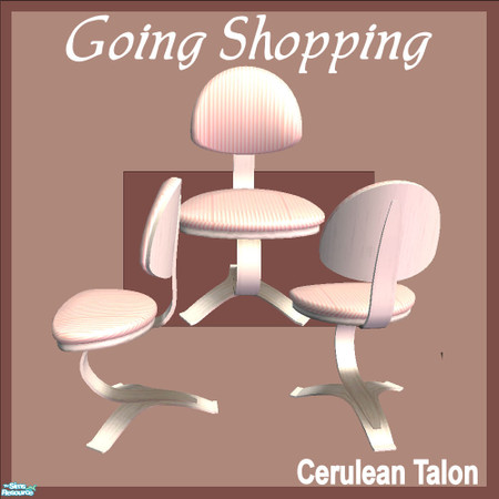 Sims 2 — Going Shopping - Desk Chair by Cerulean Talon — Cheery and fun with bright colors and silky textures.