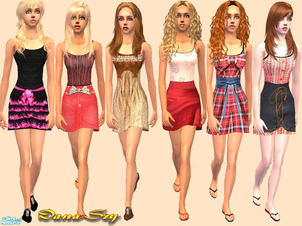 Sims 2 — Fashion for female by danaszy — A nice set of 6 outfits for adult female. Thanks for wonderful mesh by Liana