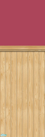 Sims 2 — Studio K Wainscoting 06 - Pomegranate by StudioKhagerks — 