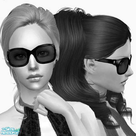 Sims 2 — Summertime - Glasses - Mesh by simal10 — Stylish sun glasses in 5 colors. From teen to elder. Hair by Peggyzone.