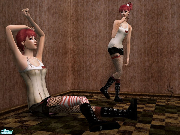 Sims 2 — Emilie outfits by *Holly — 2 Emilie Autumn clothing. Meshes by Gelydh & Shatarja {free). Enjoy ^^