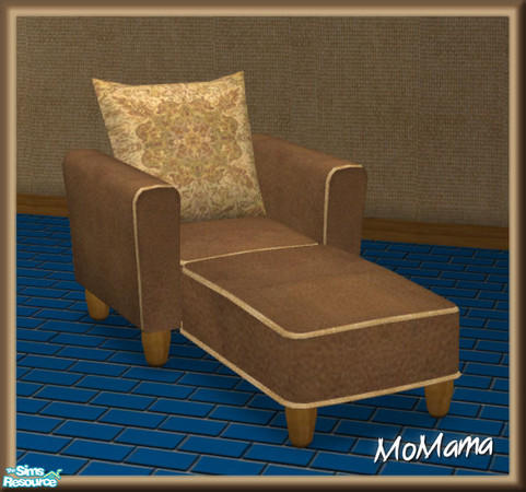 Sims 2 — NK Chocolate Malted Dining - Chaise Lounge Chocolate by MoMama — A chocolate leather chaise lounge with malted
