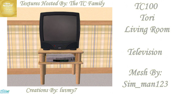 Sims 2 — TC100 Tori Living Room - Television by luvmy7 — I recolored this Living Room using Sim_man123 Wonderful Tori